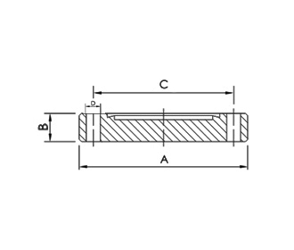 Specs CF Blank Flange, Non-Rotatable