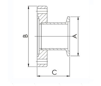 Specs CF to KF Flange Adapter