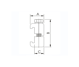 Specs ISO Alum Double Claw Clamp