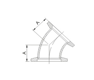 Specs KF 45 Degree Elbow