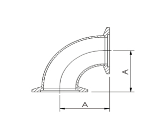Specs KF 90 Degree Elbow