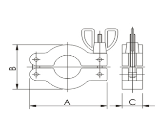 Specs KF Wing-Nut Clamp